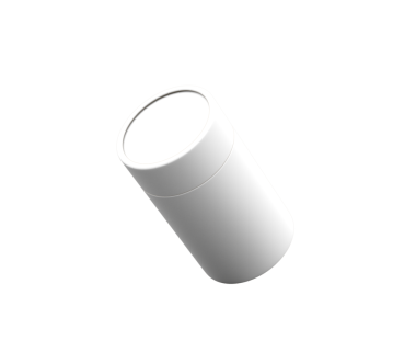 Sürdürülebilir ambalaj tasarımı için beyaz silindirik kağıt kavanoz modeli