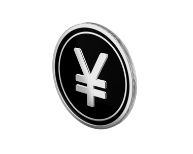 Siyah üzerine parlak gümüş para, finans, ticaret ve küresel temsil