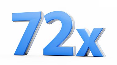 Blue 72x 72 x 72 kere Reklam ve Dinamik Satış Sunumları 3D