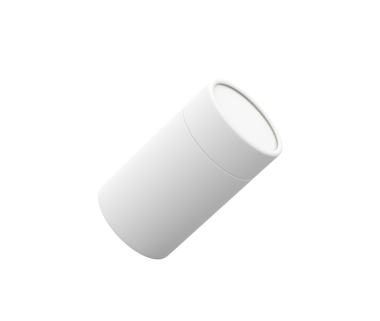 Beyaz kağıt kavanoz modeli, çevre dostu ambalaj şeffaf üzerinde izole