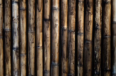 arka plan için eski bambu duvar