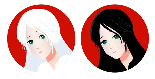 Set Vector Cartoon Anime Style Expressions Inglês Kawaii Caras Bonitas  imagem vetorial de Ray_Morel© 425935560