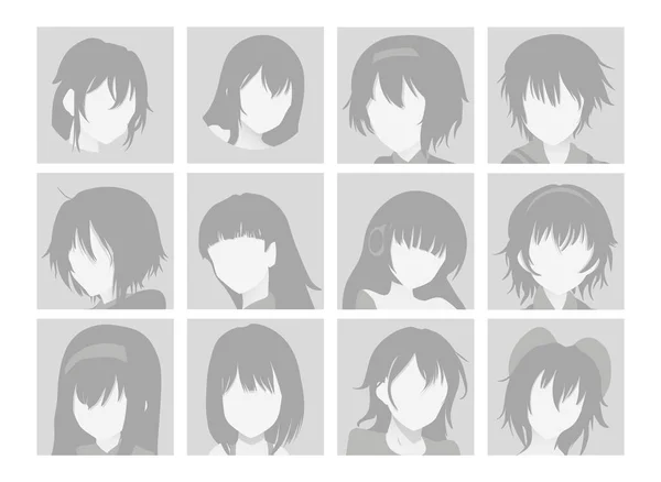 Set Vector Cartoon Anime Style Expressions Inglês Kawaii Caras Bonitas  imagem vetorial de Ray_Morel© 425935560