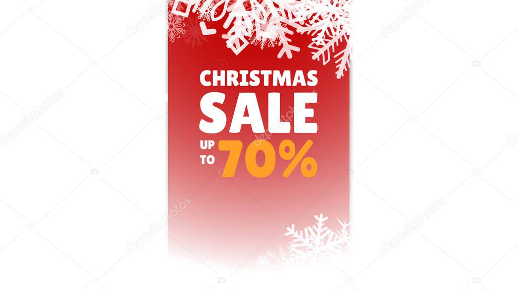 Set of New Years gifts on a festival background. Christmas Sale Shop Now. Merry Christmas and Happy New Year. Colored. Winter Holidays Set Realistic gifts. Special offer. Vector Illustration