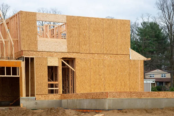 Construcción de una casa nueva — Foto de Stock