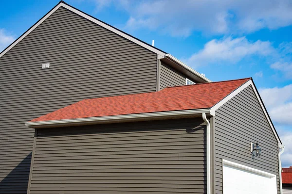 Garage House Covered Roofing Felt New — Stock Photo, Image