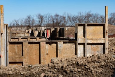 Demir biçimlendirme vakıfları ev inşaatı çelik çerçeve zemin metal çelik