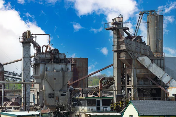 Ezilmiş Taş Madenciliği Endüstriyel Taş Fabrikası — Stok fotoğraf