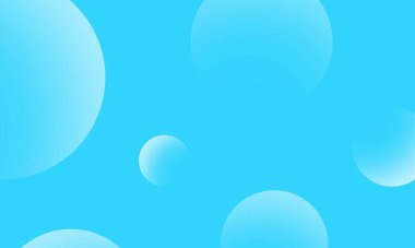 Mavi soyut arkaplanda beyaz daireler var. Modern grafik tasarım ögesi.