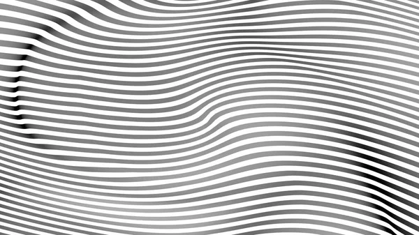 Schwarz Weiße Kurve Wellenlinie Abstrakter Hintergrund — Stockfoto