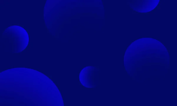 Gradiente Círculos Azules Sobre Fondo Abstracto Azul Oscuro Elemento Diseño — Foto de Stock