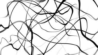 Siyah ve beyaz eğri dalga çizgisi soyut arkaplan.