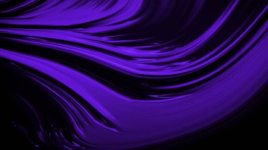 Dalgaların lüksüne sahip soyut mor arkaplan. 3d illüstrasyon, 3d canlandırma.