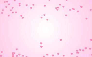 Pembe arka planda Sevgililer Günü pembe kalpleri.