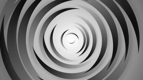 Graue Schwarze Kreise Abstrakten Hintergrund Illustration Mit Papier Geschnitten Stil — Stockfoto