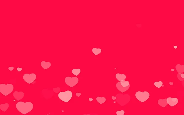 Pembe Arka Planda Sevgililer Günü Pembe Kalpleri — Stok fotoğraf
