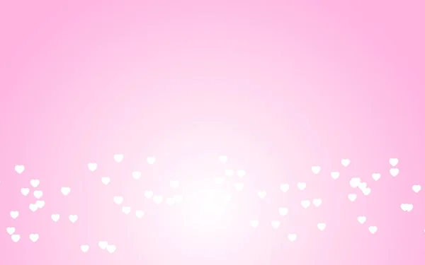 Walentynki Białe Serca Różowym Tle — Zdjęcie stockowe