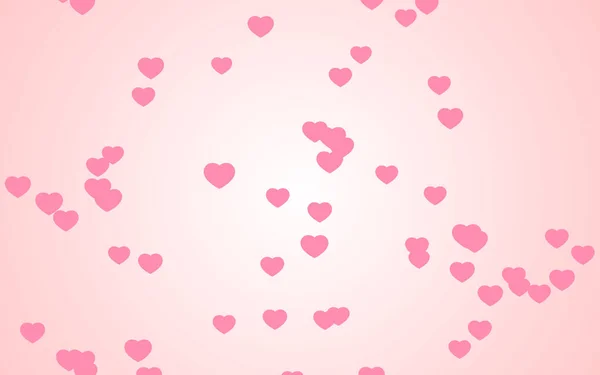 День Святого Валентина Розовые Сердца Розовом Фоне — стоковое фото