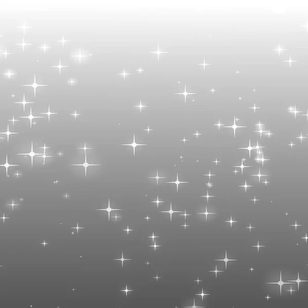 クリスマスの銀灰色の星空の背景 ディワリ祭りの休日のデザイン — ストック写真