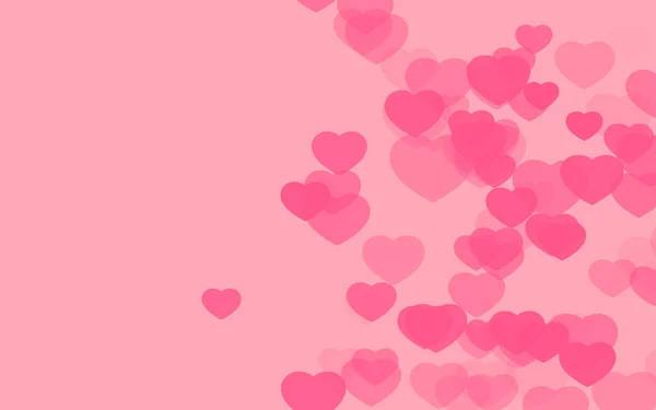 Valentine Day Pink Hearts Pink Background — Stock Photo, Image
