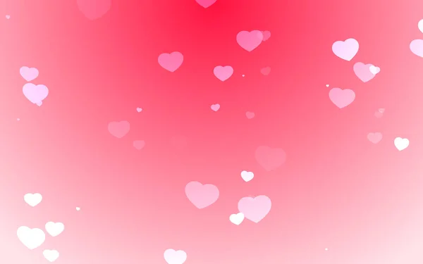 Valentine Day White Hearts Pink Background — Stock Photo, Image