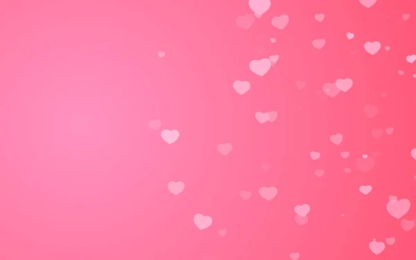 Valentine Day Pink Hearts Pink Background — Stock Photo, Image