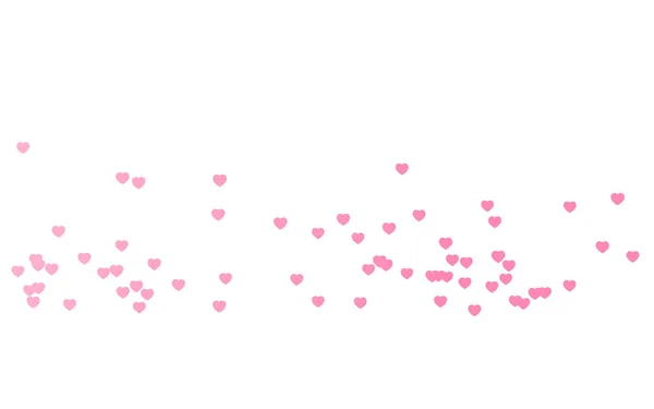 Valentine Day Pink Hearts White Background — Stock Photo, Image