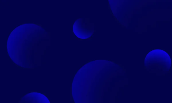 Gradiente Círculos Azules Sobre Fondo Abstracto Azul Oscuro Elemento Diseño — Foto de Stock