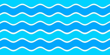 Mavi beyaz dalga desenli arka plan. Yaz tatili tasarımı için kullan. 