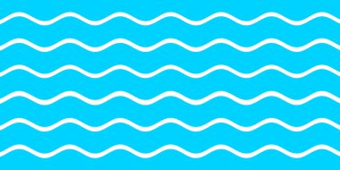 Mavi beyaz dalga desenli arka plan. Yaz tatili tasarımı için kullan. 