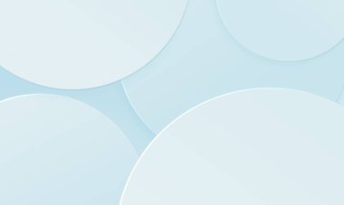 Beyaz gri ve mavi doku arka planında daireler çiziyor. Şablon kapağı iş konsepti için basit modern tasarım kullanımı. 