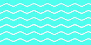 Mavi beyaz ve yeşil renk dalga desenli arka plan. Yaz tatili tasarımı için kullan. 