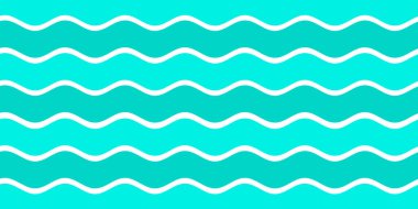 Mavi beyaz ve yeşil renk dalga desenli arka plan. Yaz tatili tasarımı için kullan. 