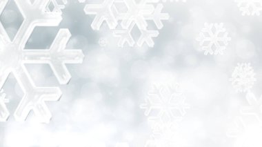 Noel 'in beyaz kar taneleri kış arkaplanına yağar.