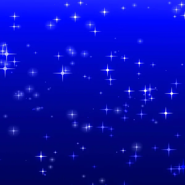 蓝色背景的圣诞蓝星 Diwali节假日设计 — 图库照片