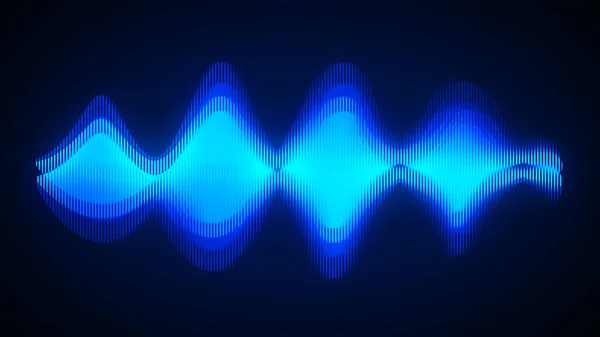 Speaking Sound Wave Lines Illustration Abstract Blue Gradient Motion Background — Stock Photo, Image