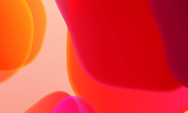 Soyut geometrik sıvı kırmızı turuncu renk gradyanı. Duvar kağıdı tableti ve telefon için kullanılan moda tasarım grafikleri.