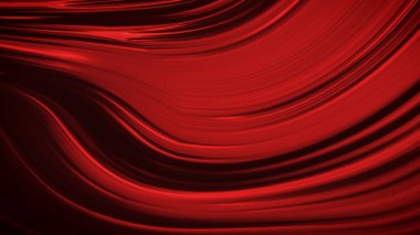 Dalgaların lüksüne sahip soyut koyu kırmızı arka plan. 3d illüstrasyon, 3d canlandırma.