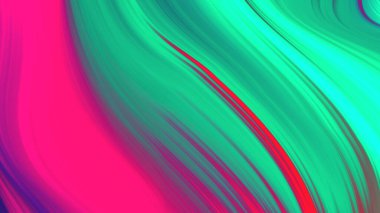 Soyut pembe eğimli dalga arkaplanı. Neon ışığı eğimli çizgiler ve renkli grafik tasarımlı geometrik şekil.