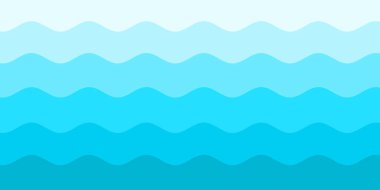 Mavi beyaz dalga desenli arka plan. Yaz tatili tasarımı için kullan. 