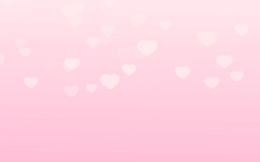 Pembe arka planda Sevgililer Günü pembe kalpleri.