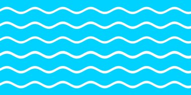 Mavi beyaz dalga desenli arka plan. Yaz tatili tasarımı için kullan. 