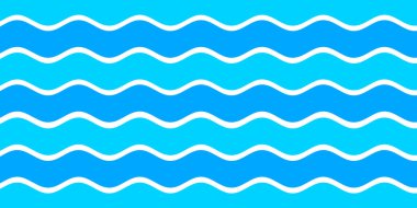 Mavi beyaz dalga desenli arka plan. Yaz tatili tasarımı için kullan. 