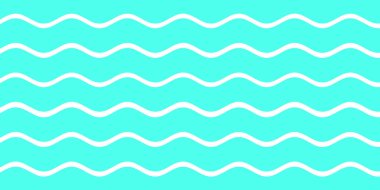 Mavi beyaz ve yeşil renk dalga desenli arka plan. Yaz tatili tasarımı için kullan. 