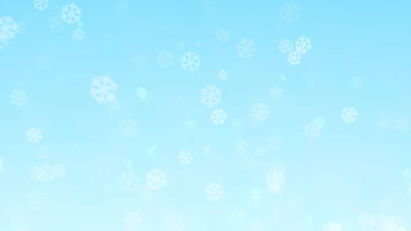Flocon Neige Hiver Noël Avec Fond Bleu Ciel — Photo