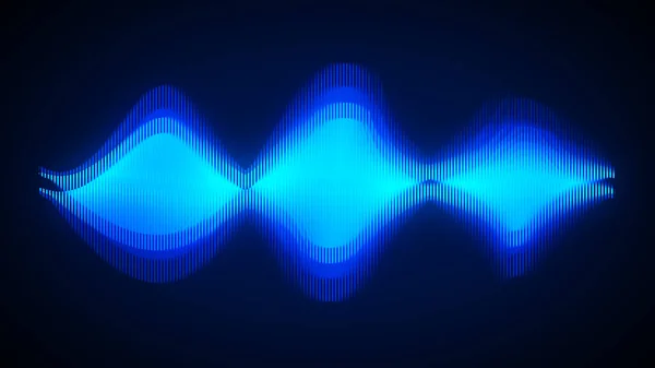 Speaking Sound Wave Lines Illustration Abstract Blue Gradient Motion Background — Stock Photo, Image