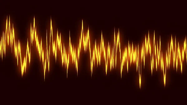 Говорячи Про Звукові Хвилі Лінії Ілюстрації Жовтий Градієнт Руху Абстрактний — стокове фото