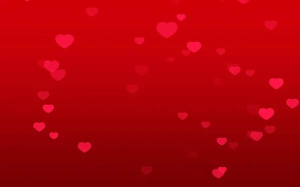 Valentinstag Rote Herzen Auf Rotem Hintergrund — Stockfoto
