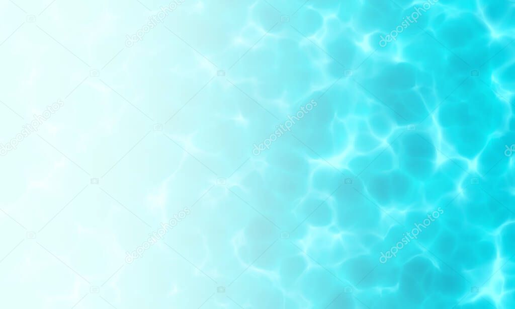 Blue white color water in swimming pool texture background. Wave pattern use for design summer holiday concept. 