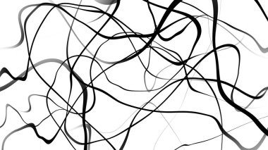 Siyah ve beyaz eğri dalga çizgisi soyut arkaplan.